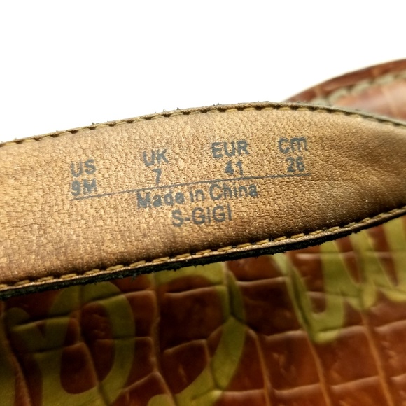 Sam Edelman Leather Gigi Sandals Black Sz 9 NA13 - Picture 7 of 7